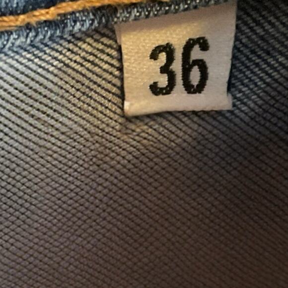 BEBELA Blue Denim Jeans Butterfly Embroidered Girls Size 36/USA 4 - Picture 4 of 11